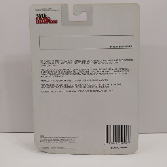 1996 Racing Champions Nascar Terry Labonte No 5 Diecast 1/64 Monte Carlo #N050 - Picture 3 of 3